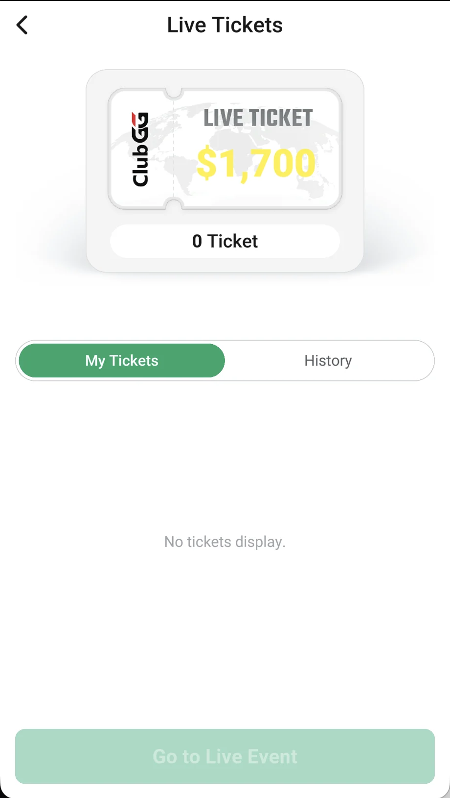 Live Tickets: your $1,700 tickets and history