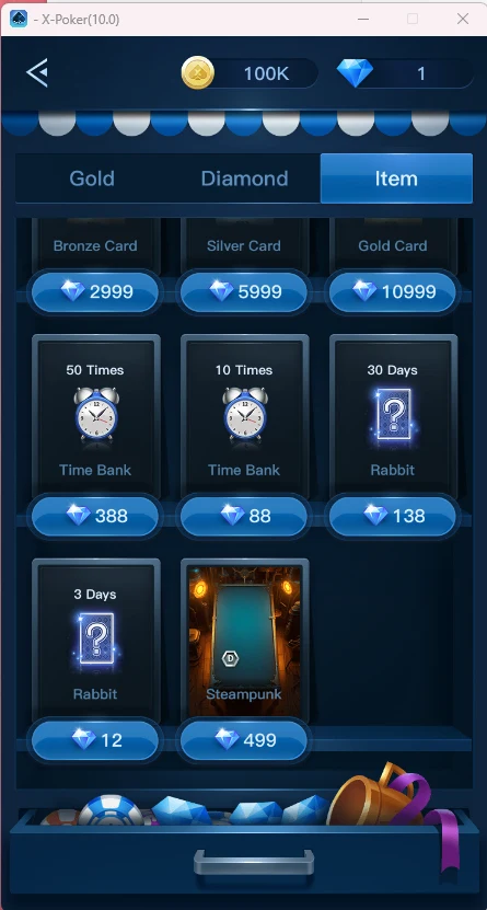 Item: time bank, Rabbit and the Steampunk table theme