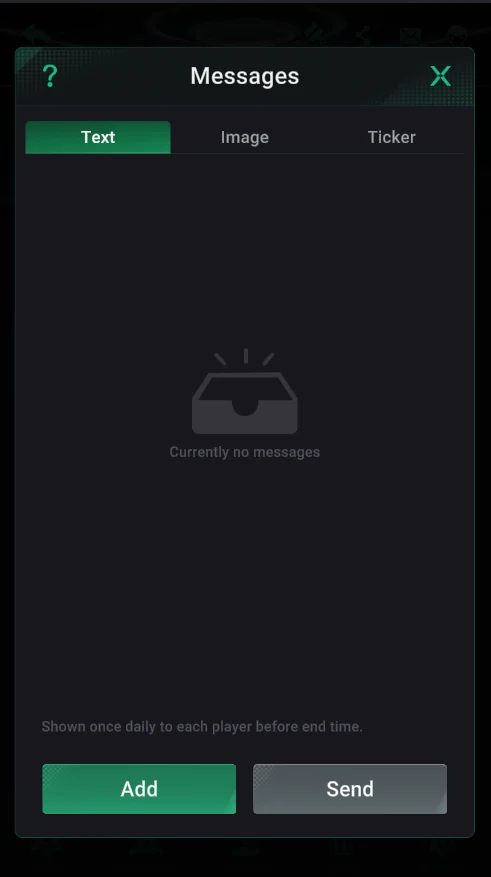 PPPoker: Text: shown once a day.