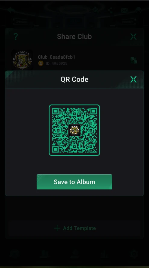PPPoker: Share Club: the club QR code and Save to Album.