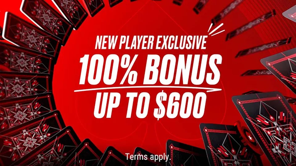 100% up to $600 on your first deposit